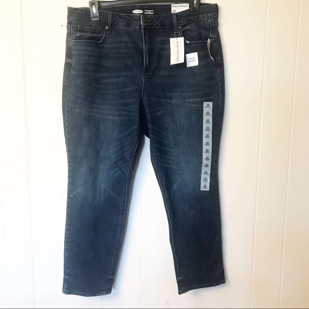 NWT Old Navy Power Straight High Rise Jeans
